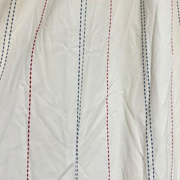 Pottery Barn Kids Pickstitch Curtain Red and Blue 44 x 63 - Picture 2 of 7
